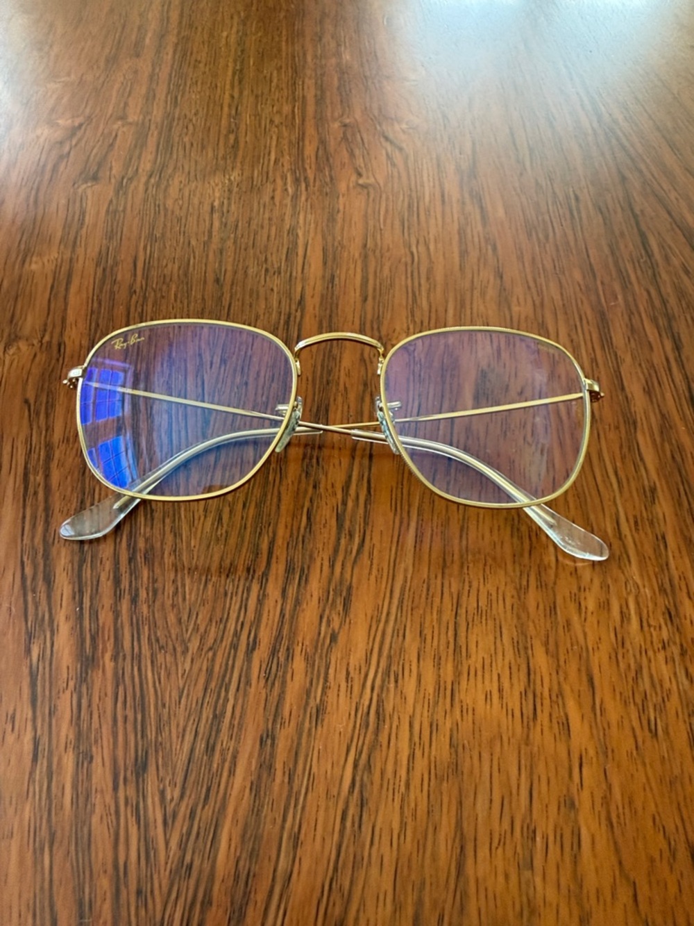 Ray-Ban Gold Blue Light Lenses Eyeglasses Sunglasses UV Light Tinting Gorgeous💣